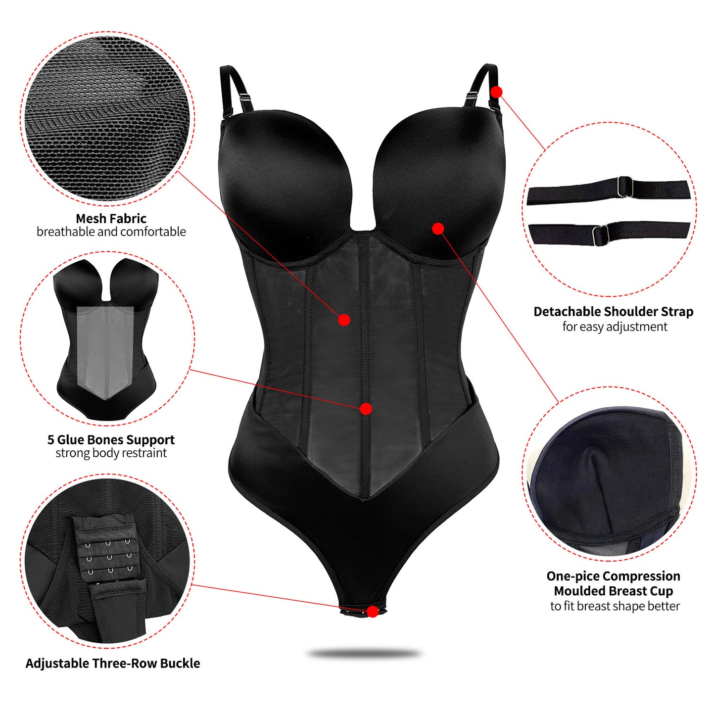 Suspender One-piece Underwear Shaper Backless Tights Shaper